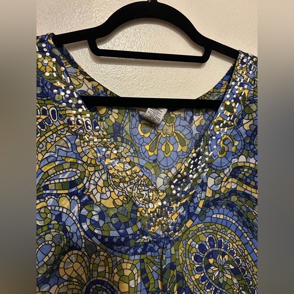 Catherine’s Tunic 3/4 sleeve lightweight top size 5X - Picture 2 of 12
